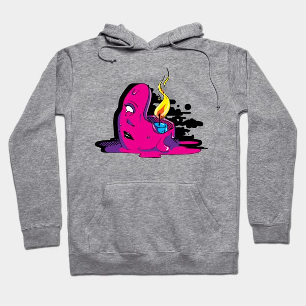 Meltdown (Black BG) Hoodie by magicpretzel